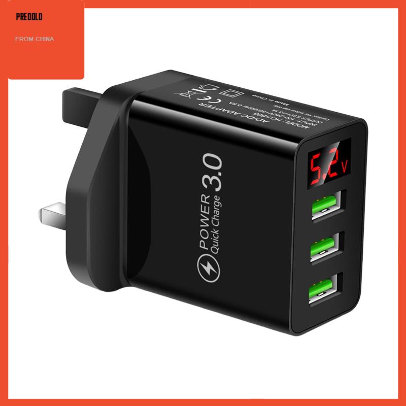 [Predolo] Tampilan Digital 3USB Portabel Pengisian Cepat Untuk Travel