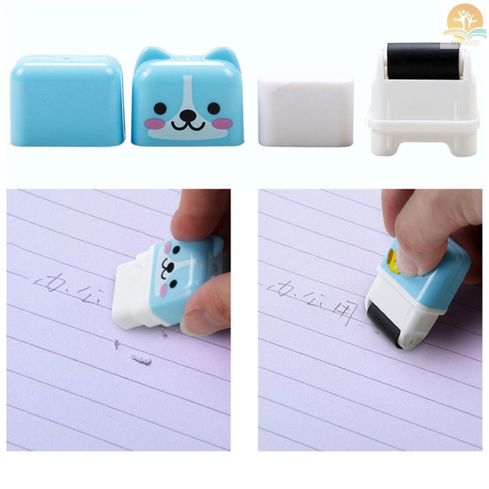 In Stock 6pcs Penghapus Pensil Hewan Lucu Kartun Penghapus Rol Kecil Karet Perlengkapan Alat Tulis Untuk Kantor Sekolah Anak Siswa