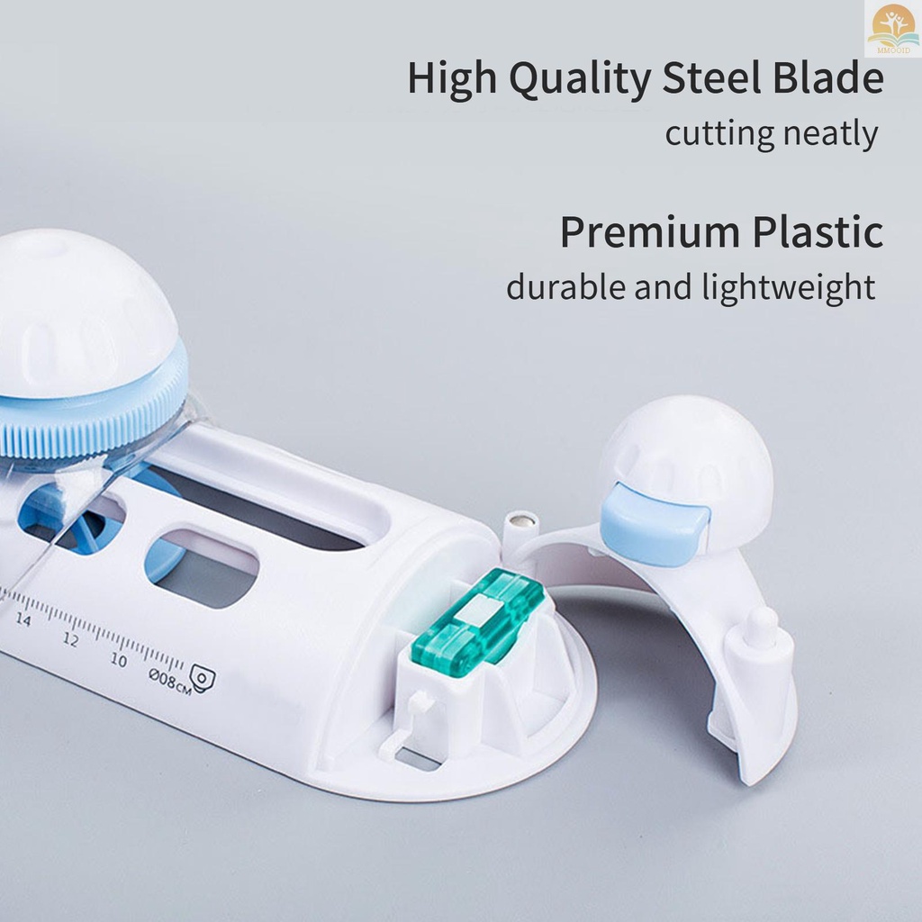 In Stock Circular Paper Trimmer Craft Circle Cutter Alat Pemotong Bulat Manual Kompas Gambar Untuk DIY Scraptbook Arts Cardstocks Model Cards Supplies