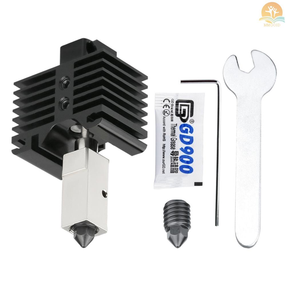 In Stock Upgraded Hotend Kit with Plated Copper Heater Block Heatbreak Suhu Tinggi300℃ Dengan 1nozzle Baja Extra Hardened Kompatibel Dengan Bambu Lab X1 Carbom Combo P1P 3D Pr
