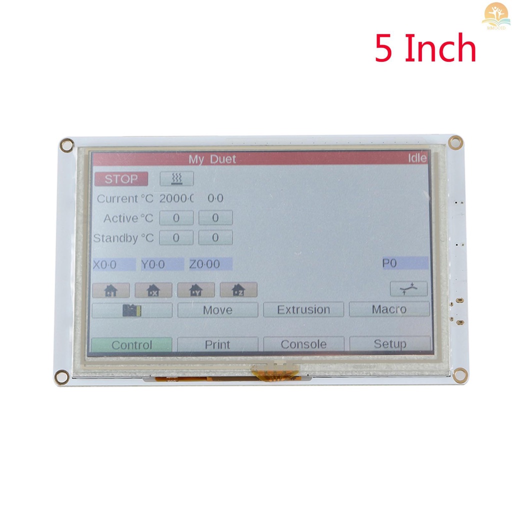 In Stock 5inch Paneldue 5i Terintegrasi Paneldue Color LCD Display TouchScreen Controller Kompatibel Dengan DuetWifi Duet 2d Bagian Printer 3D Eterna