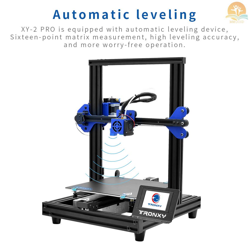 In Stock TRONXY XY-2 Pro 3D Printer Kit Perakitan Cepat 255*255*260mm Build Volume Silent Printing Dukungan Auto Leveling Resume Print Filament Deteksi Habis Dengan Kartu TF 8G &amp; PLA