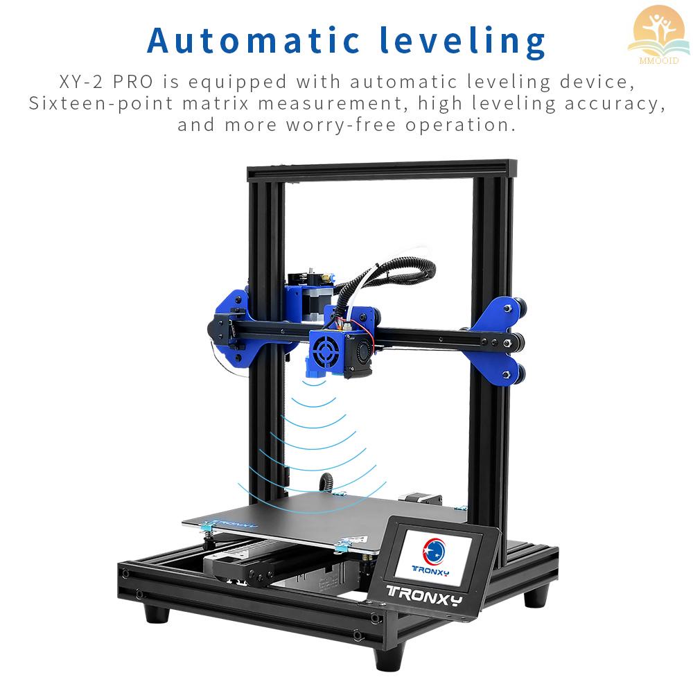 In Stock TRONXY XY-2 Pro 3D Printer Kit Perakitan Cepat 255*255*260mm Build Volume Silent Printing Dukungan Auto Leveling Resume Print Filament Deteksi Habis Dengan Kartu TF 8G &amp; PLA