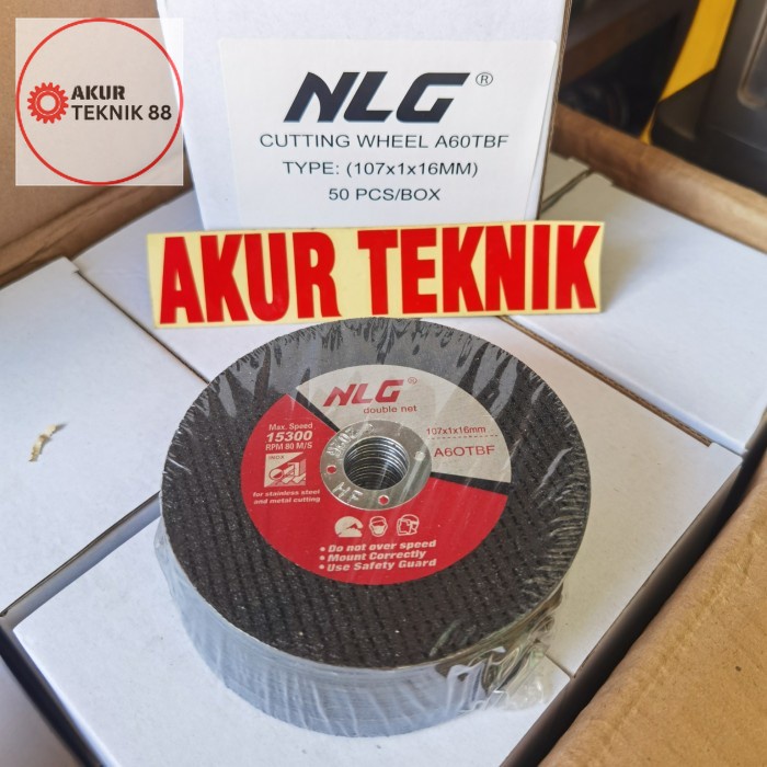 Batu gerinda tipis potong besi NLG 4 inch x 1 mm