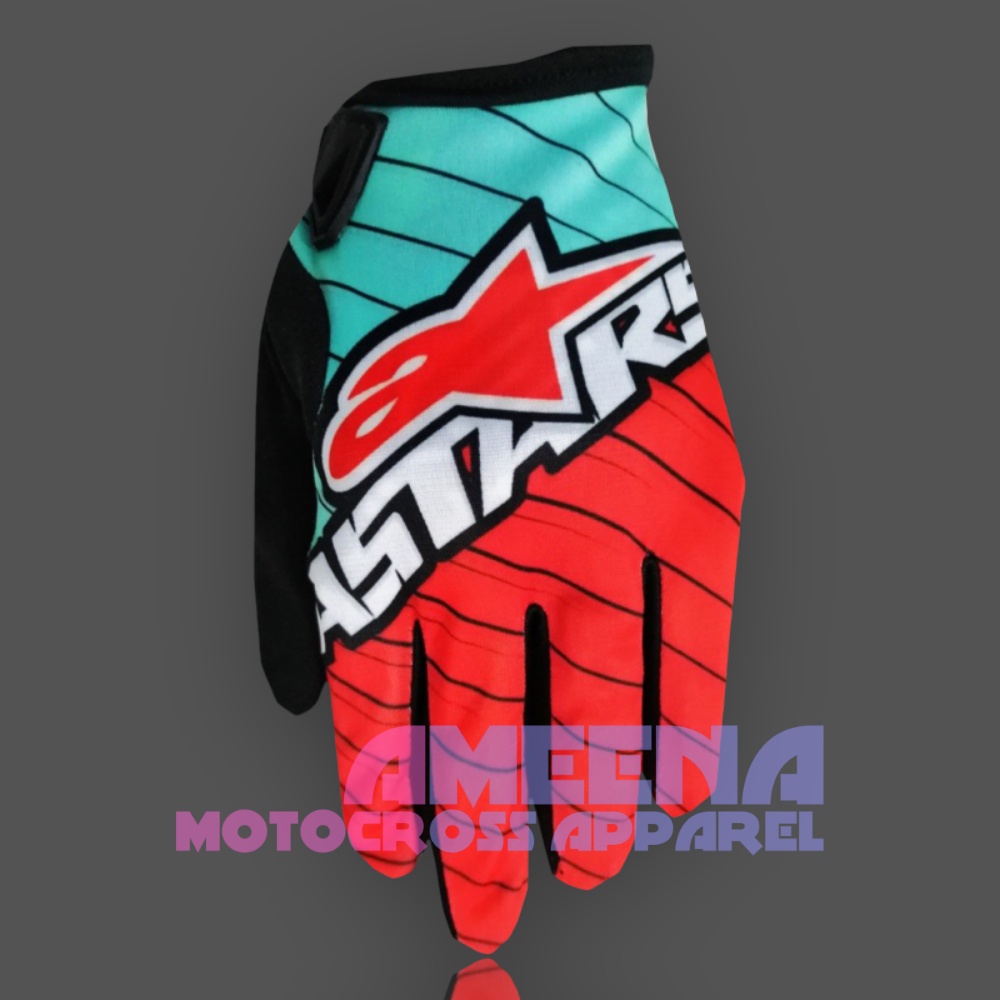 Sarung Tangan Motocross - Sarung Tangan Trail - Sarung Tangan MX Motor Fullprint - 018