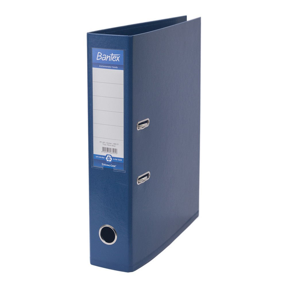 

[Artomas] Bantex Lever Arch File Ordner Plastic Folio 7cm Blue 1465 01