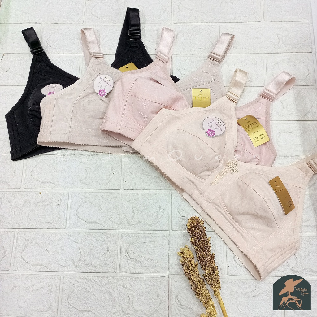 TALLY BRA BH JUMBO 6801 | TANPA KAWAT | TANPA BUSA | SIZE 38 - 46 | CUP D |