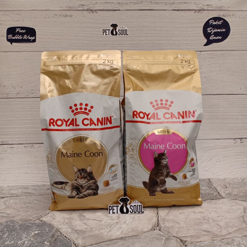 Royal Canin Kitten Maine Coon 2kg / Royal Canin Adult Maine Coon 2kg Makanan Kucing Maine Coon