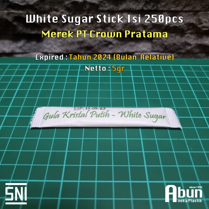 

✨Ready Stok✨ - White Sugar Sachet (Stick) Isi 250pcs- 1.2.23