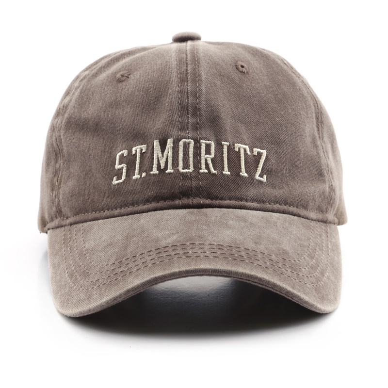 Baseball Cap Unisex Casual Import Bordir Premium Original ST.MORITZ Model Wash