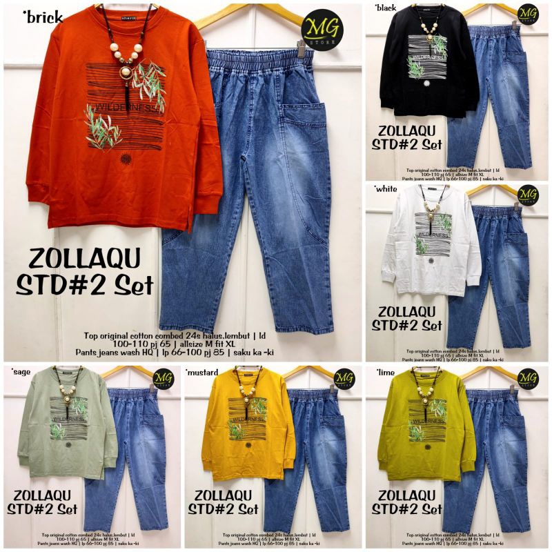 ZOLLAQU STD #2 ORI MG STORE | Cotton Combed 24s Import halus