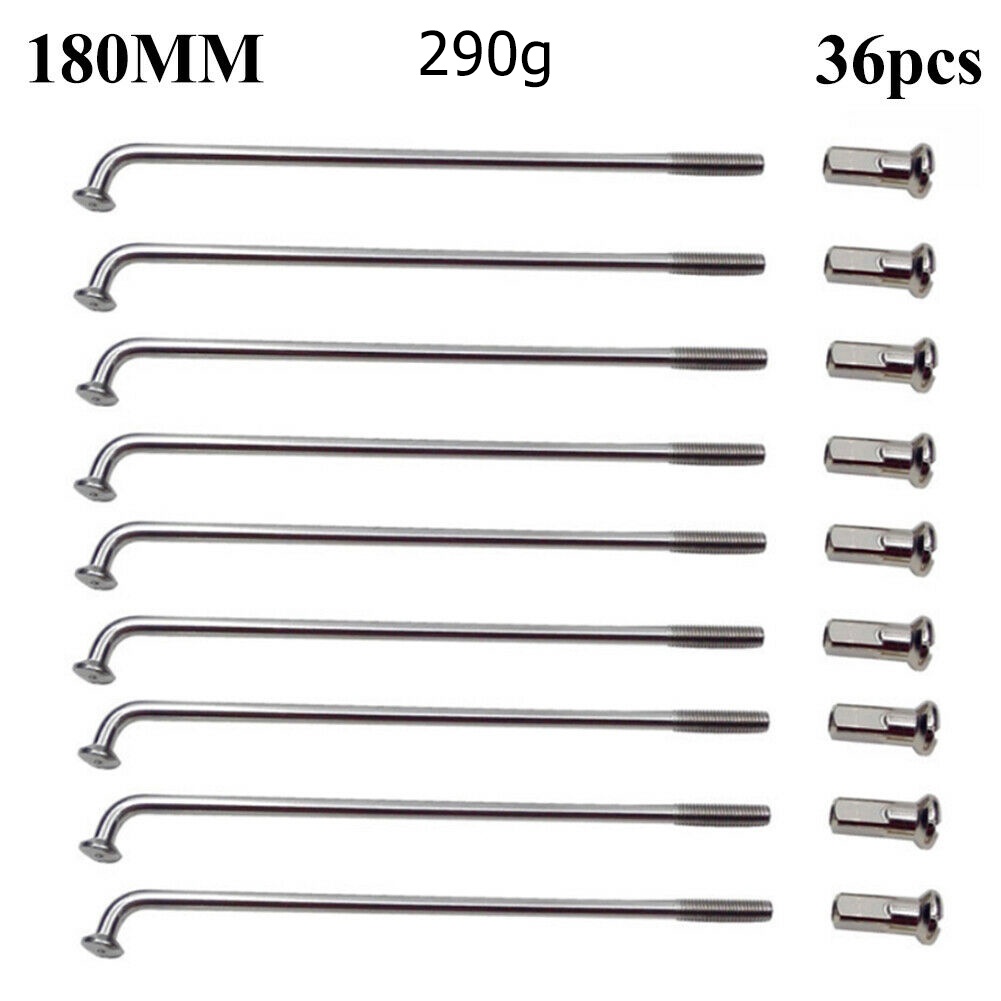 36pcs Jari-Jari Sepeda Roda Velg Jari Jari 12G 12 K E-bike Steel Baru Tahan Lama