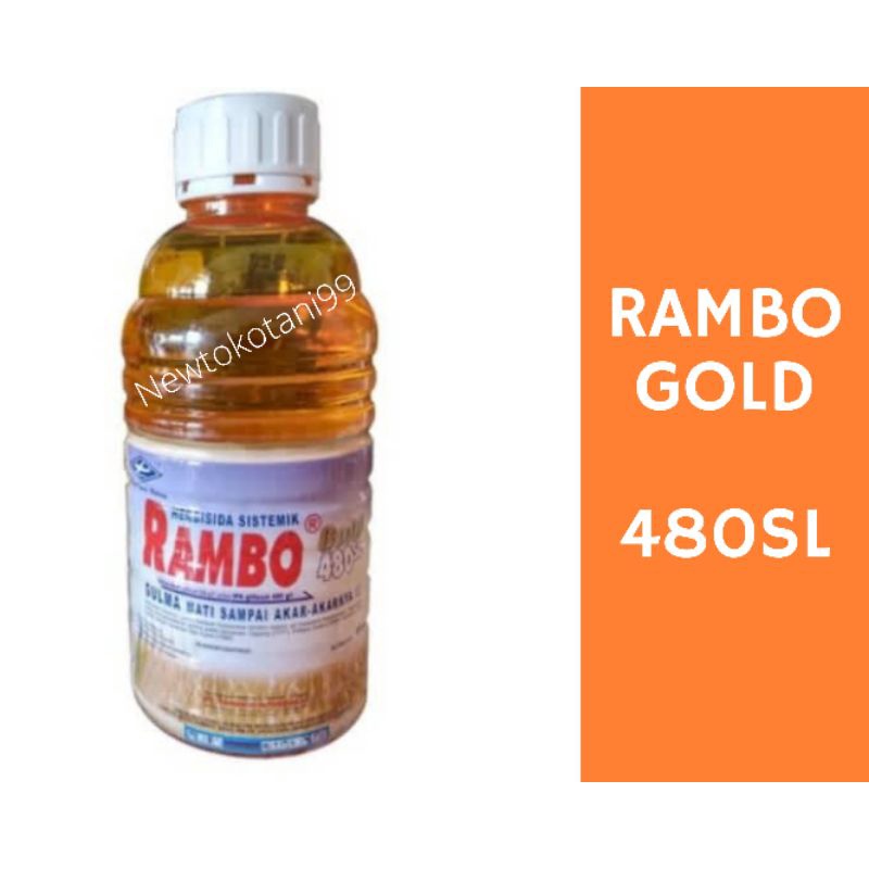 TT99 Herbisida RAMBO GOLD 1 liter rambo gold 480 SL 1 liter pembasmi rumput sampai ke akar herbisida
