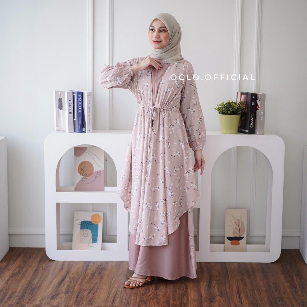 Oclo | Elyazri Dress Basic Inner Outer Serut Busui