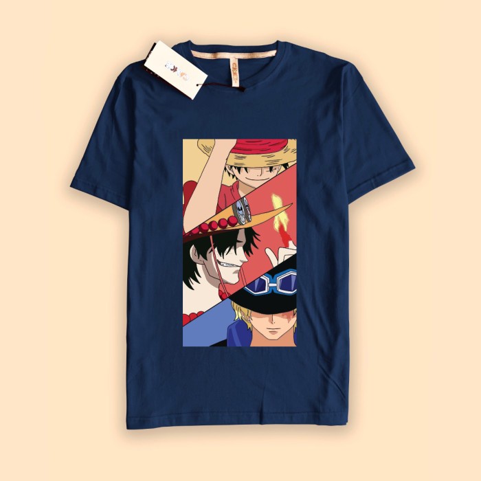 Kaos Baju Luffy Ace Sabo One Piece