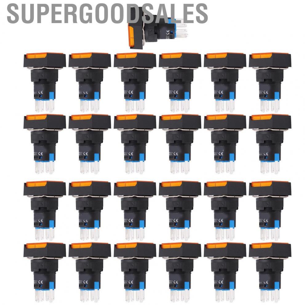 Supergoodsales Momentary Push Button Switch  Self Locking Long Life for Electricity