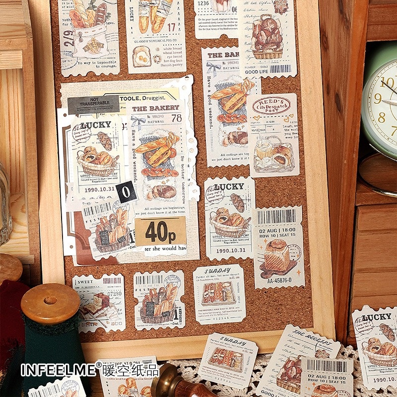[Gongjin] 30 Lembar Deco Paper SUPERMARKET FLOWER / Kertas Dekorasi Scrapbook Bujo Journaling DIY Bullet Journal Jurnal