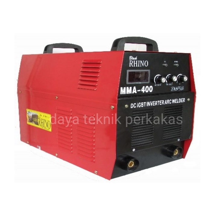 MESIN LAS INVERTER MMA 400 A BLACK RHINO 380V - TRAVOLAS MMA 400 RHINO BLACK RHINO