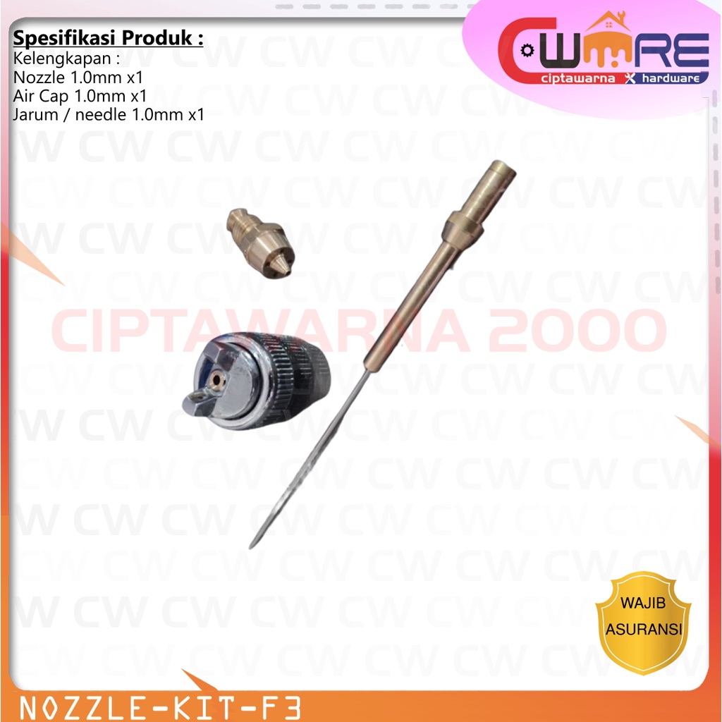 Nozzle Kit Set Spray Gun F3 - CWK