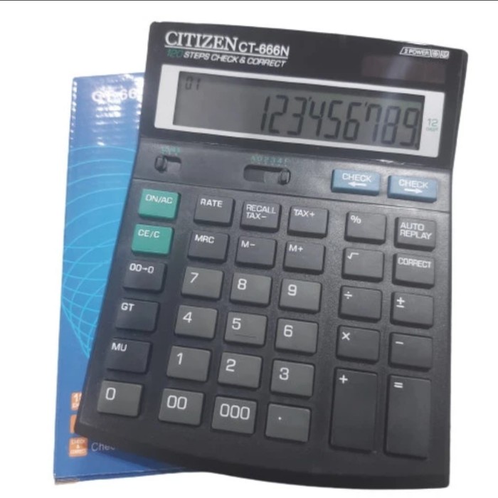 

KALKULATOR CHECK CORRECT Citi.ZEN CT-666N 12 Digit / CALCULATOR DESKTOP CT 666 N