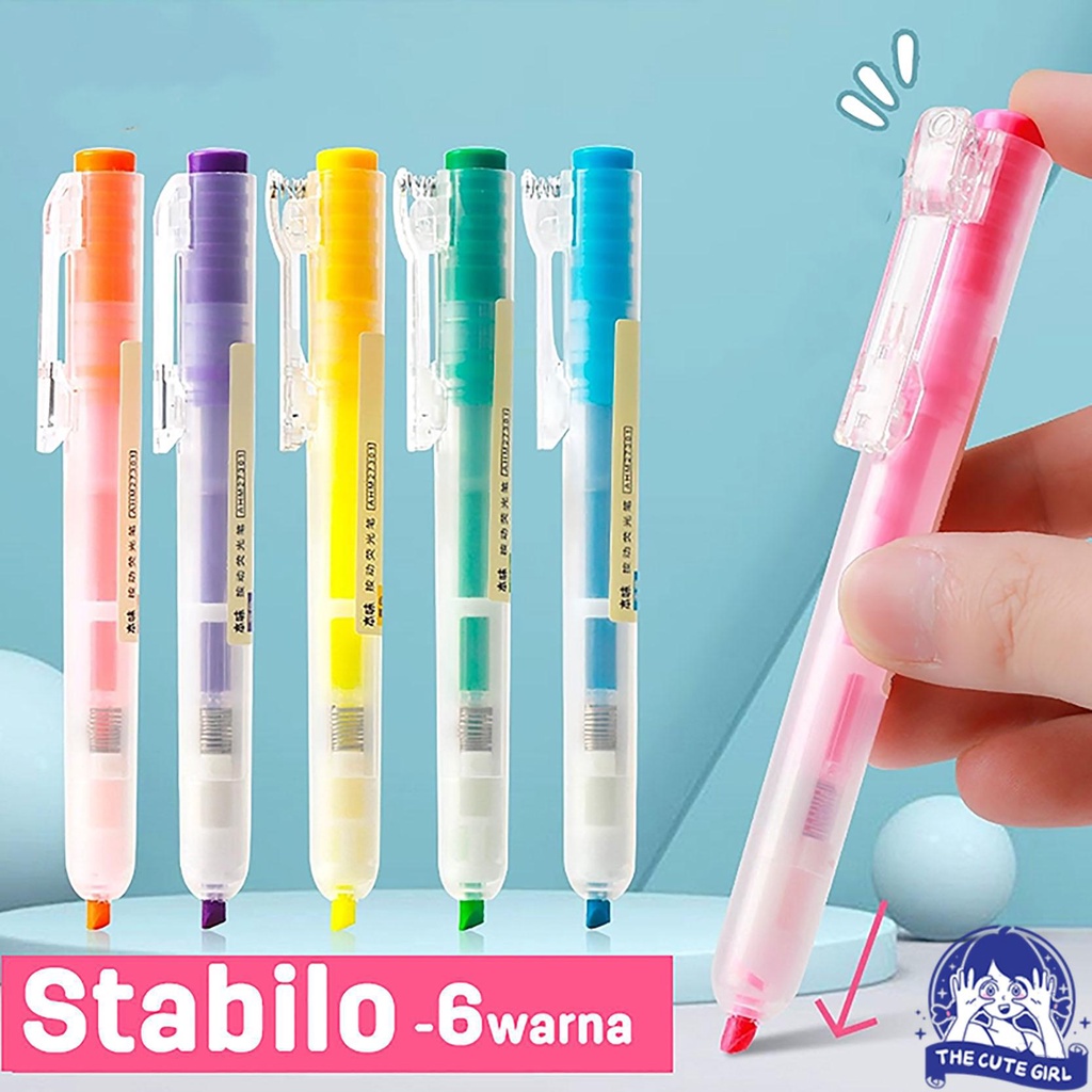 

Stabilo Mekanik Modern/Mechanical Highlighter Penanda Berwarna - Stazionario