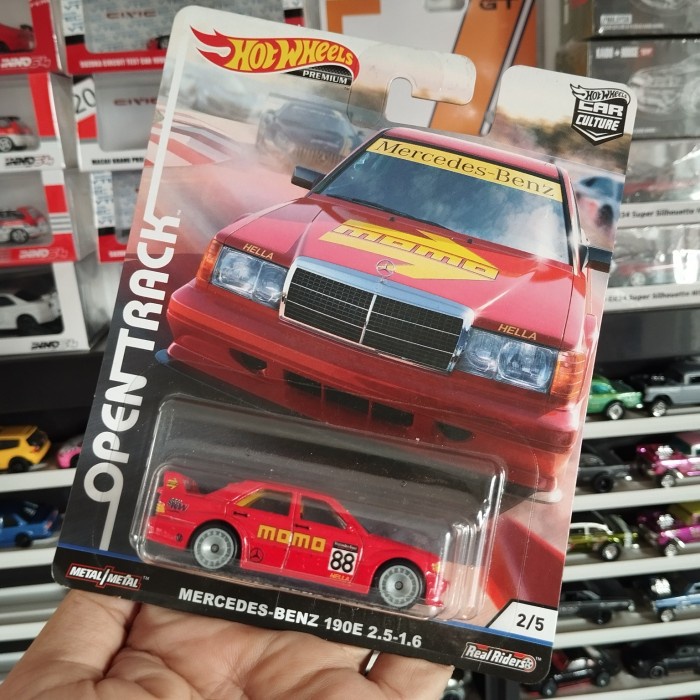 TERBARU hotwheels mercedes benz 190e open track momo