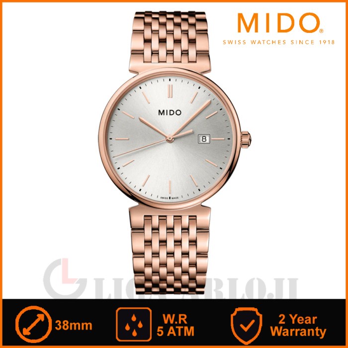 MIDO M033.410.33.031.00 Dorada - Jam Tangan Pria - Rosegold Swiss Made