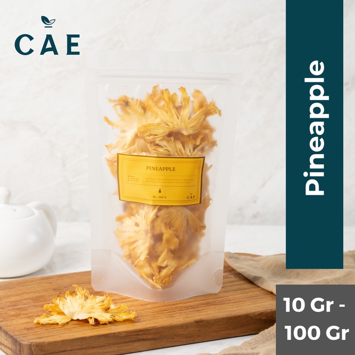 

Pineapple Dried Buah Nanas Kering Fruit Alami Pure Premium 10-100 Gr