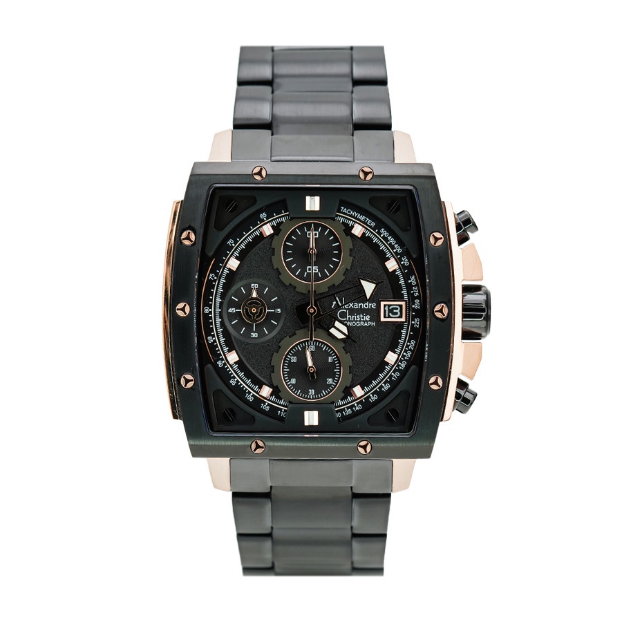 JAM TANGAN PRIA ALEXANDRE CHRISTIE AC 6376 SPORT CHRONOGRAPH KOTAK ORIGINAL