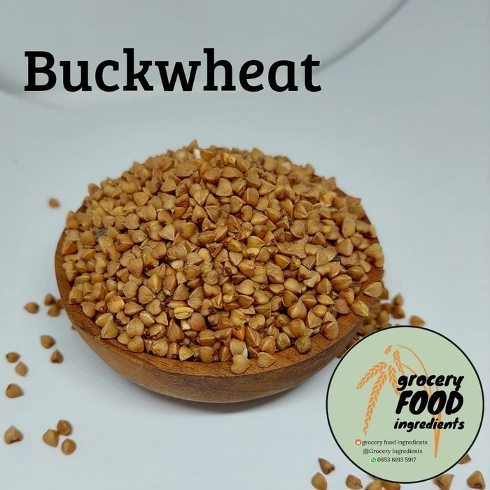 

Organic Buckwheat hued 100gr/ biji gandum kuda /raw buckwheat whoe