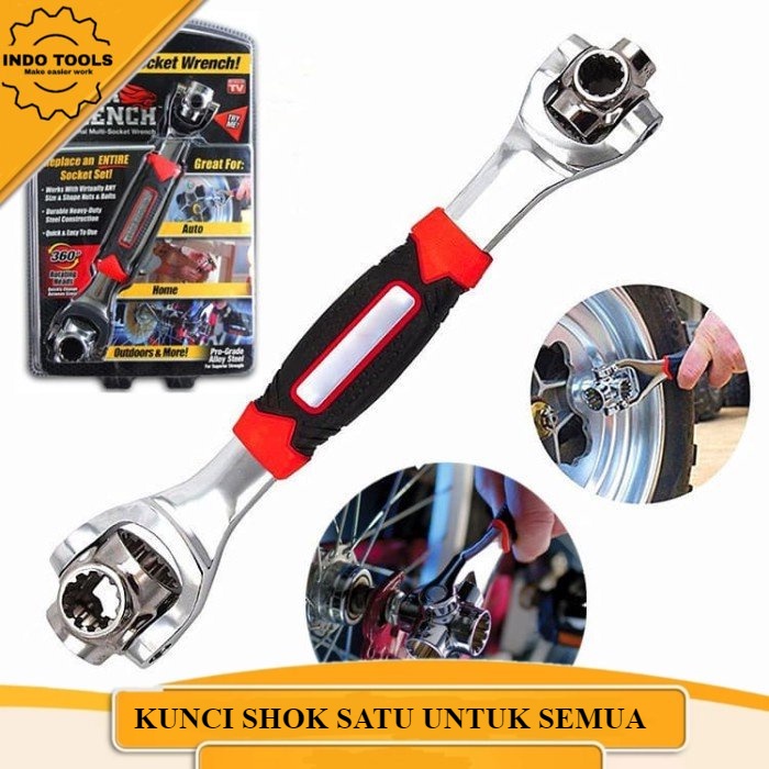 Kunci Pas UKURAN UNIVERSAL Tiger Kunci Pas 48 in 1 Universal Wrench Socket Wrench AAA