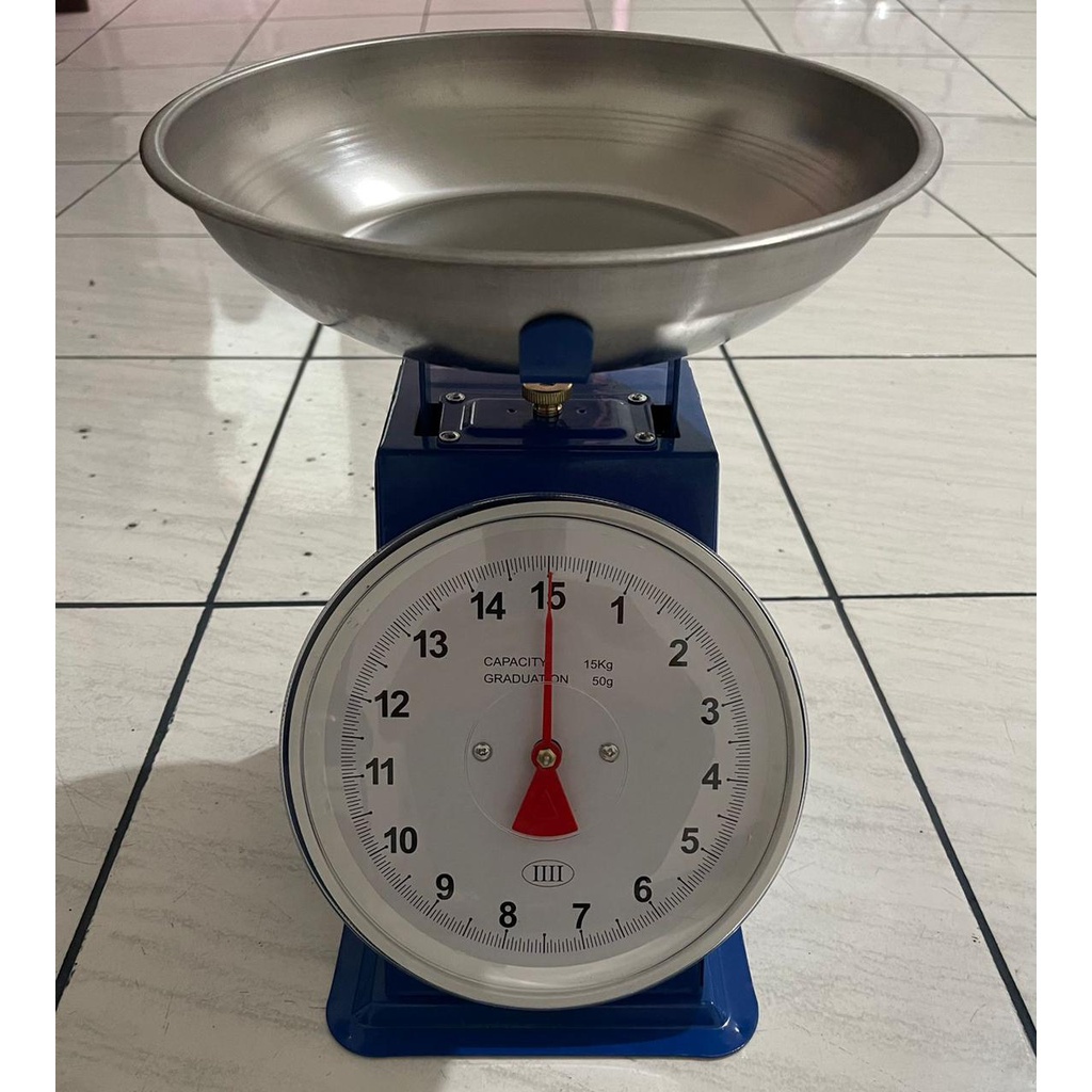 TIMBANGAN DUDUK / Timbangan Jarum / 10kg + 20kgTimbangan Besi Duduk 10 kg Timbangan Buah / Kue /Dapu