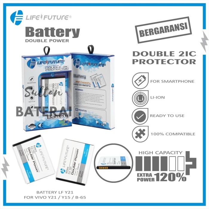 BATRAI / BATTERY / BATRE VIVO Y21 LAMA / Y15 B-65 Life Future Double Power | Battery Batteray Batre 