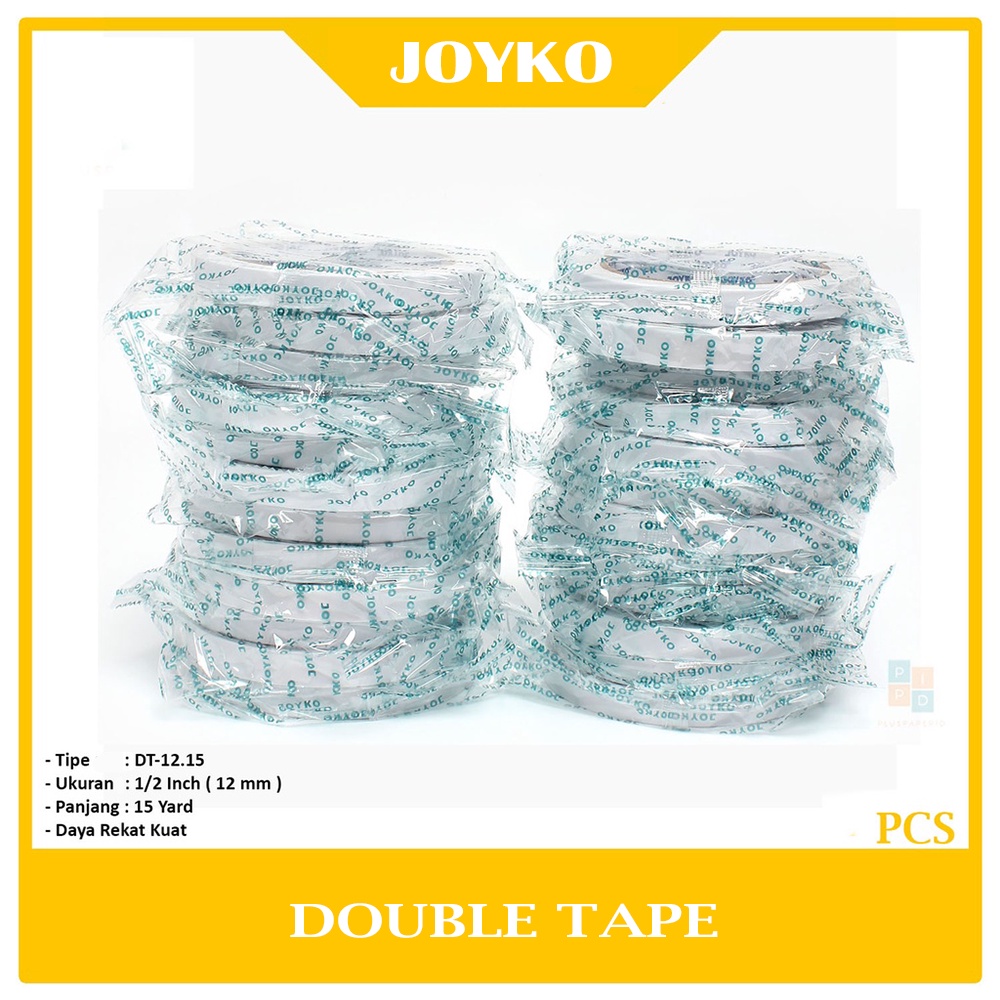 

JOYKO - Double Tape 12mm x 15 Yard / 1/2" inch - Pcs