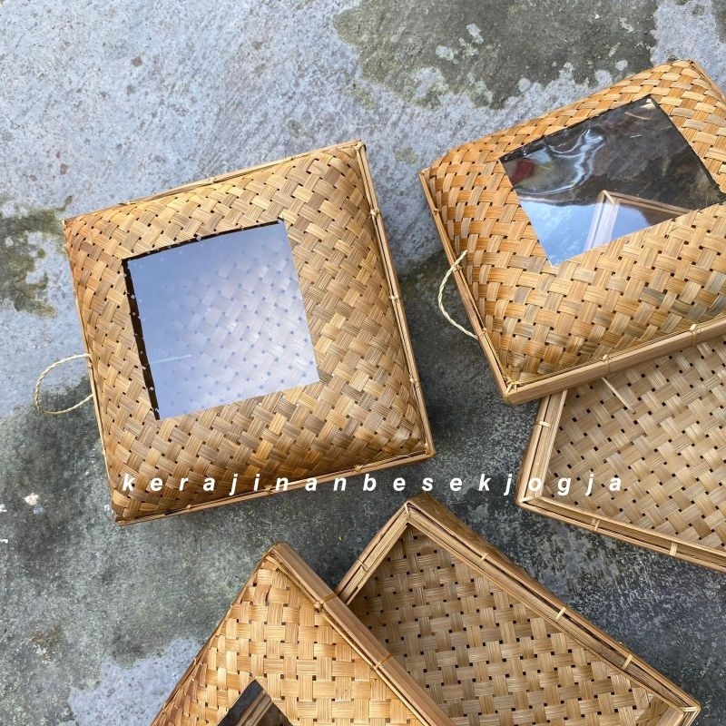BESSELLER SOKASE ASAP MIKA / box hantaran seserahan besek mika hantaran lamaran besek makanan beseka
