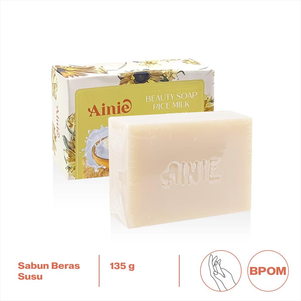 Ainie Beauty Soap Sabun Rice Milk 135 g