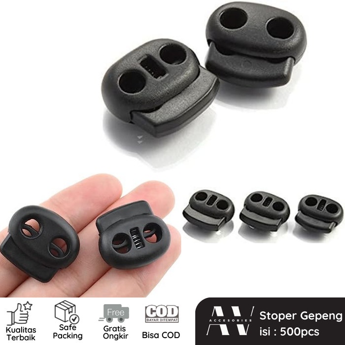 

AVACC Stopper Compo Hidung Babi Gepeng Tali Cord Lock Kuat Termurah