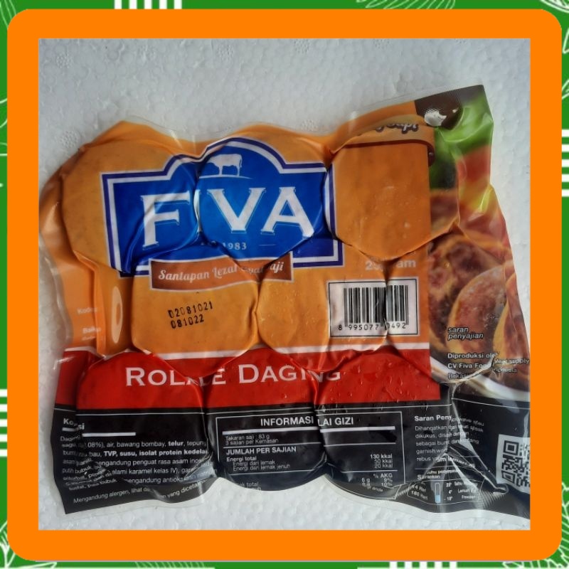 

Rolade daging merk viva 250 gram isi 9 pcs Best Seller