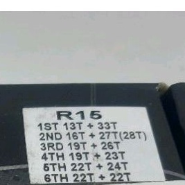 GEAR RASIO GEAR BOX YAMAHA R15 R15V3 MX KING NEW 150 QTT RACING 13/33