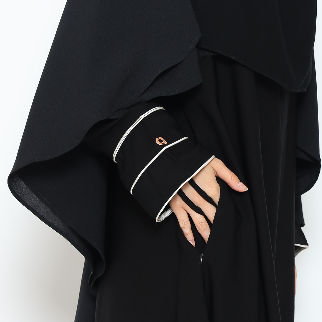 Allev Gamis Wanita Afrin Dress - Hitam-2