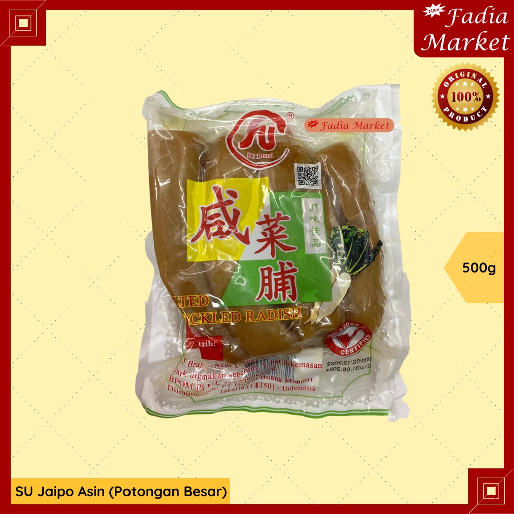 

Jaipo Caipo Sayur Lobak Radish Asin Potongan Besar 500g