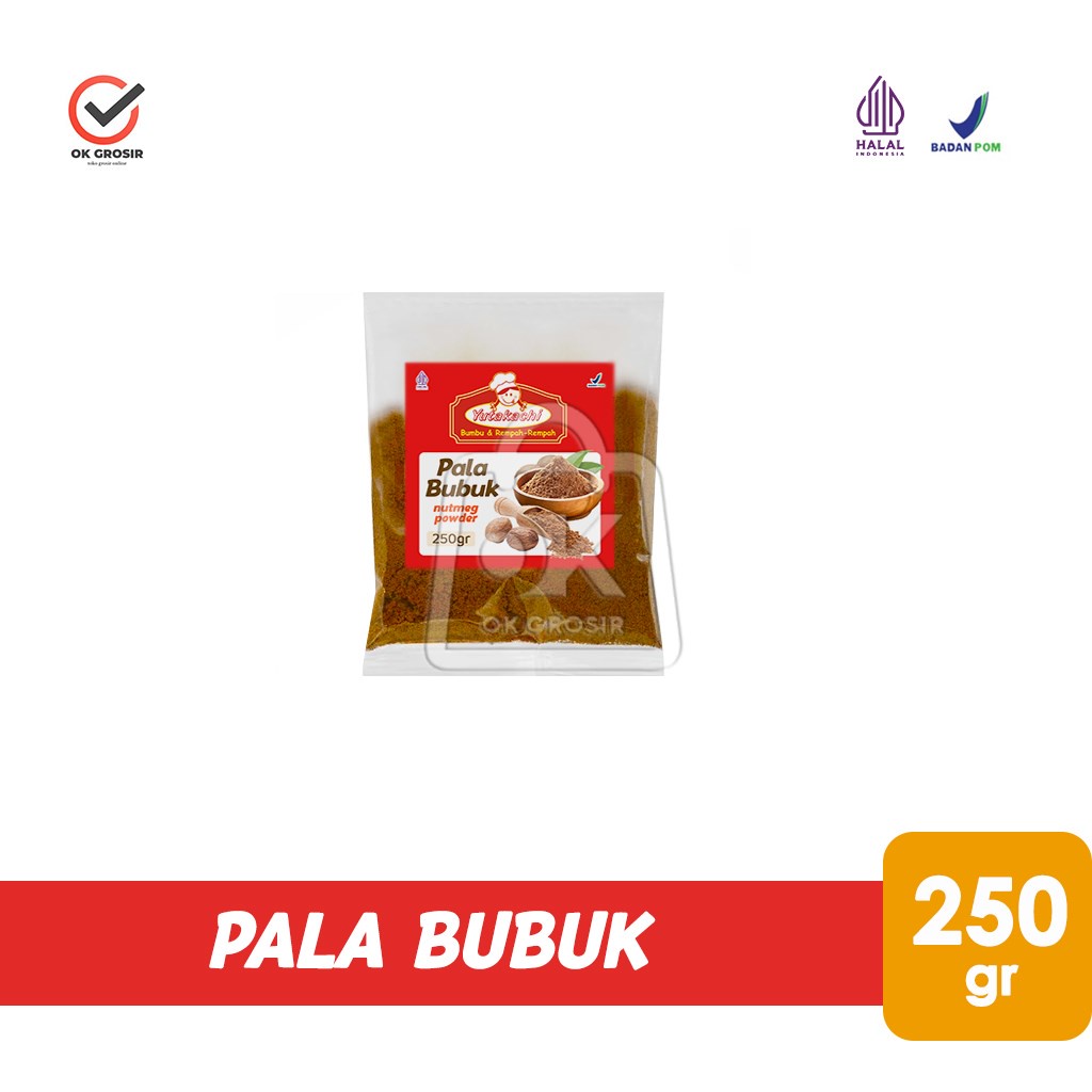 

Pala Bubuk Yutakachi Nutmeg Powder (Repack 250 gr)