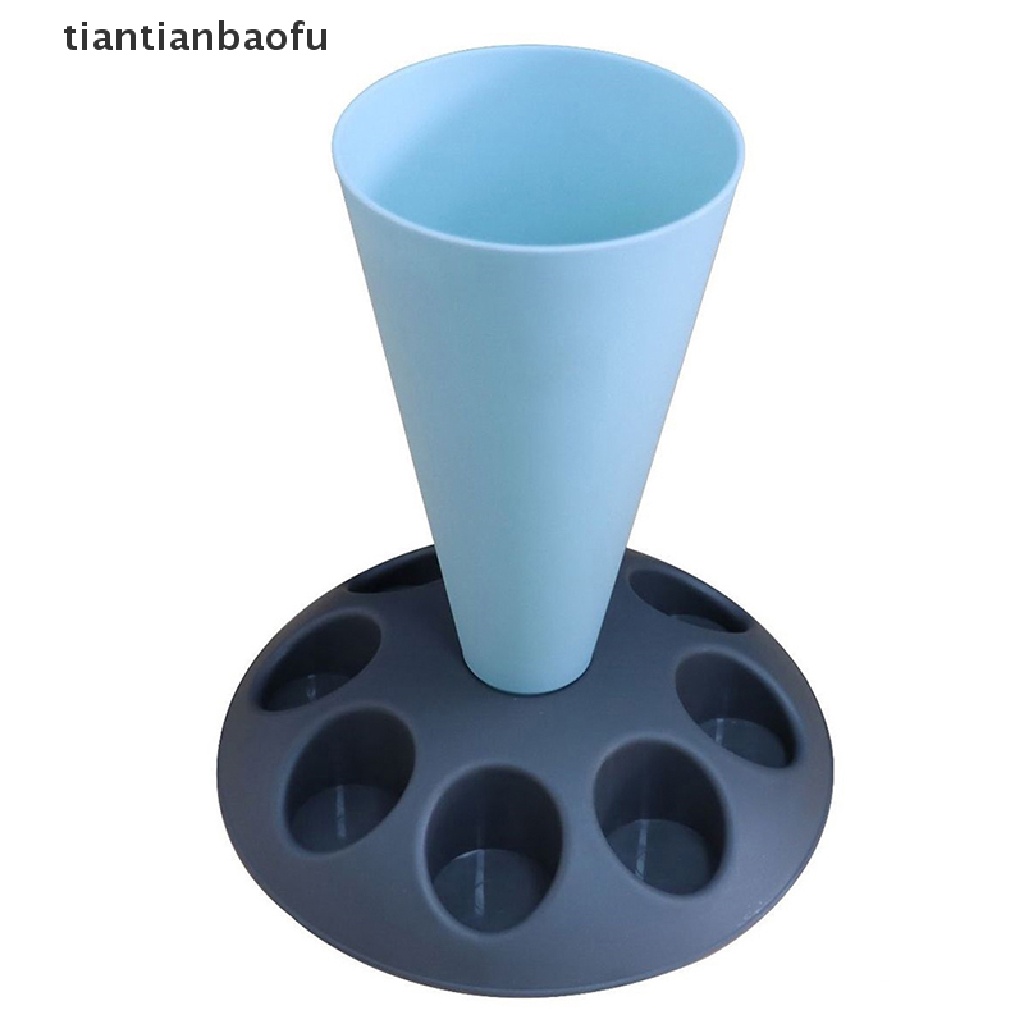 [tiantianbaofu] Pastry Bag Stand Piping Bag Berdiri Dengan 8slot Holder Icing Krim Icing Tip Alat Butik