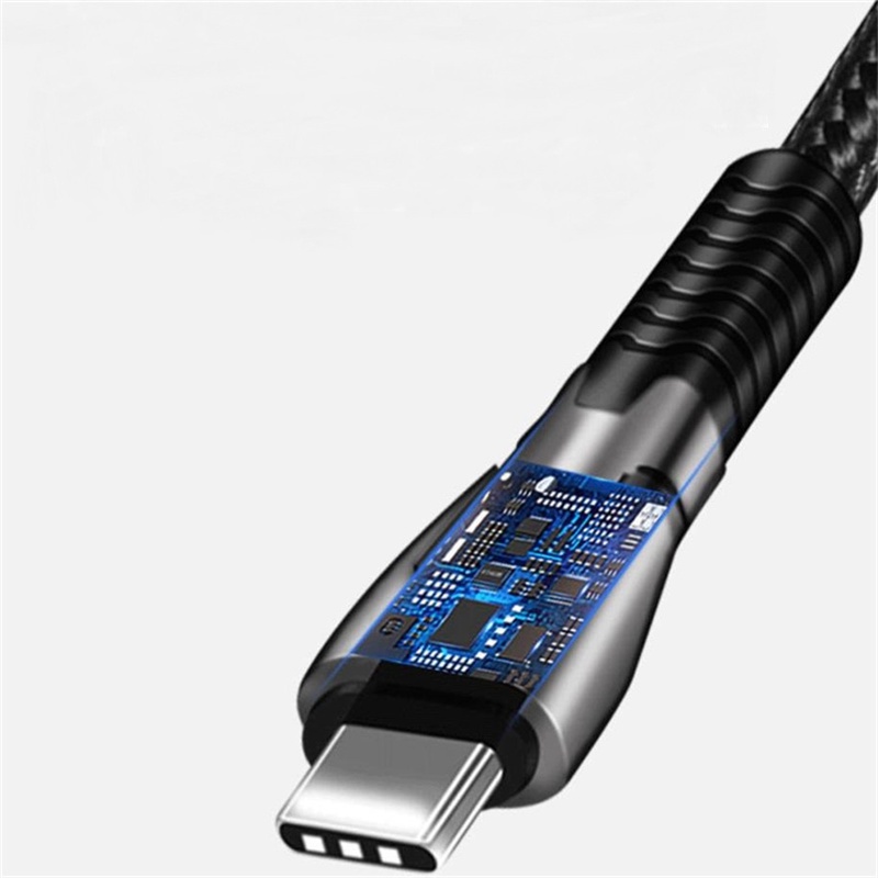 Pd 100w Dual-head Type-C Male To Male 5A Fast Charging Dengan Kabel Data Chip E-mark