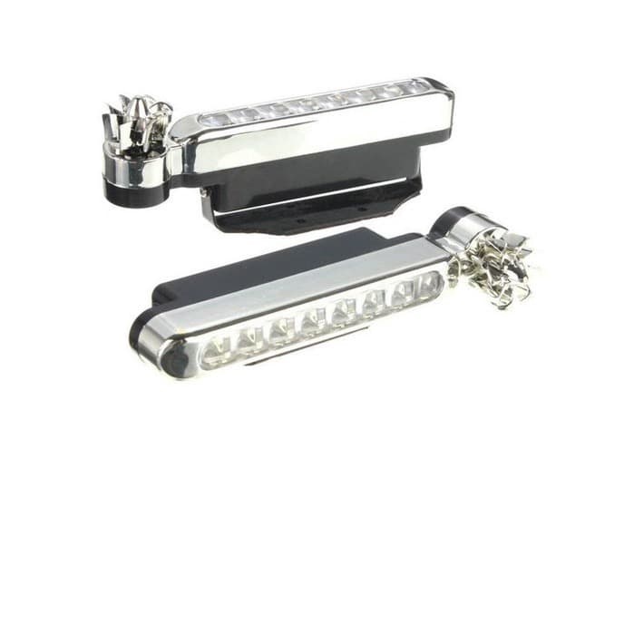 Lampu LED DRL Model Kipas 8 Mata Tenaga Angin 8 Titik