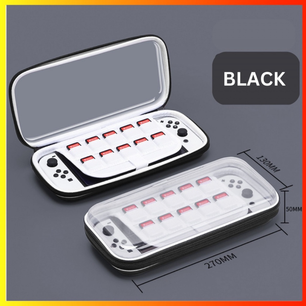 Nintendo Switch V1 V2 OLED Transparent Travel Case Bag Tas Pouch