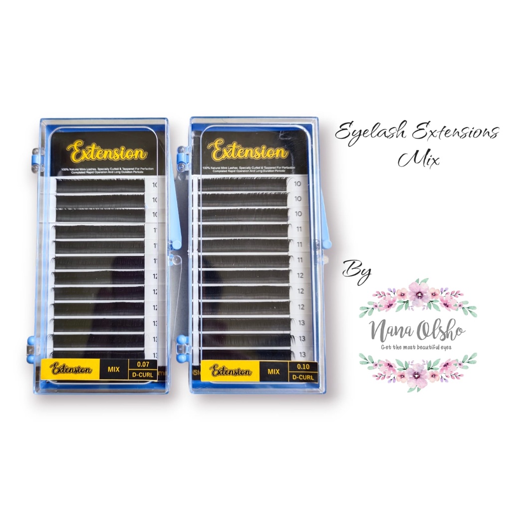 Bulu Mata Eyelash Extension Ukuran Mix
