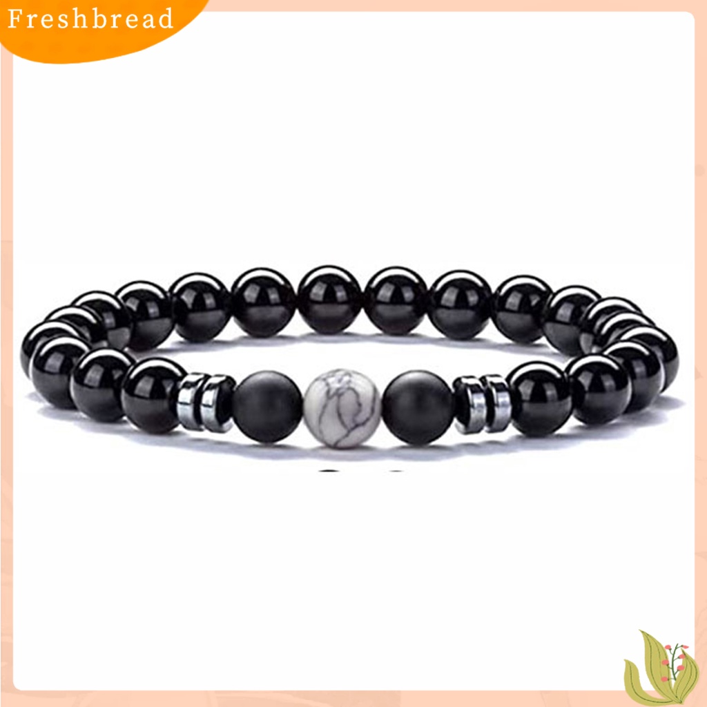 &lt; Freshbread &gt; Gelang Tali Elastis ic Perlindungan Kesehatan Batu Alam Fashion Pria Wanita Tiger Eye Beads Bracelet Untuk Pakaian Sehari-Hari