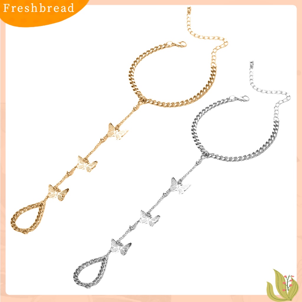 &lt; Freshbread &gt; Gelang Cincin Wanita Desain Kupu-Kupu Perhiasan Panjang Yang Dapat Disesuaikan Gaya Hip-hop Gelang Pelajar Tahan Lama Untuk Kehidupan Sehari-Hari