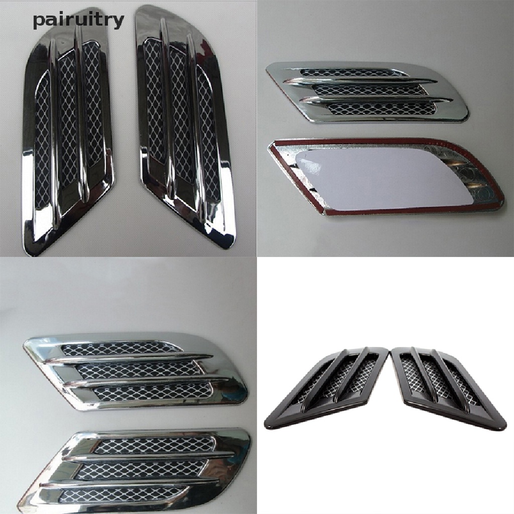 Prt Penutup Lubang Ventilasi Udara Sisi Mobil Fender Intake Grille Duct Dekorasi Sticker PRT